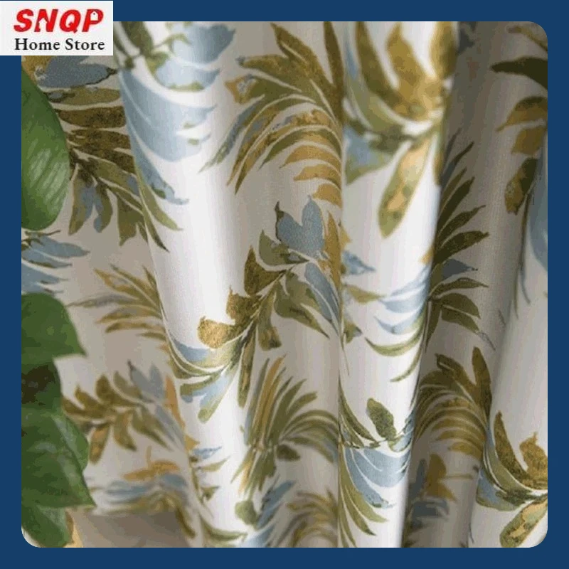 Rice Grain Linen Shading Stitching Banana Leaf Flower Pattern Printing Customization Curtains for Living Dining Room Bedroom
Rice Grain Linen Shading Stitching Banana Leaf Flower Pattern Printing Customization Curtains for Living Dining Room Bedroom