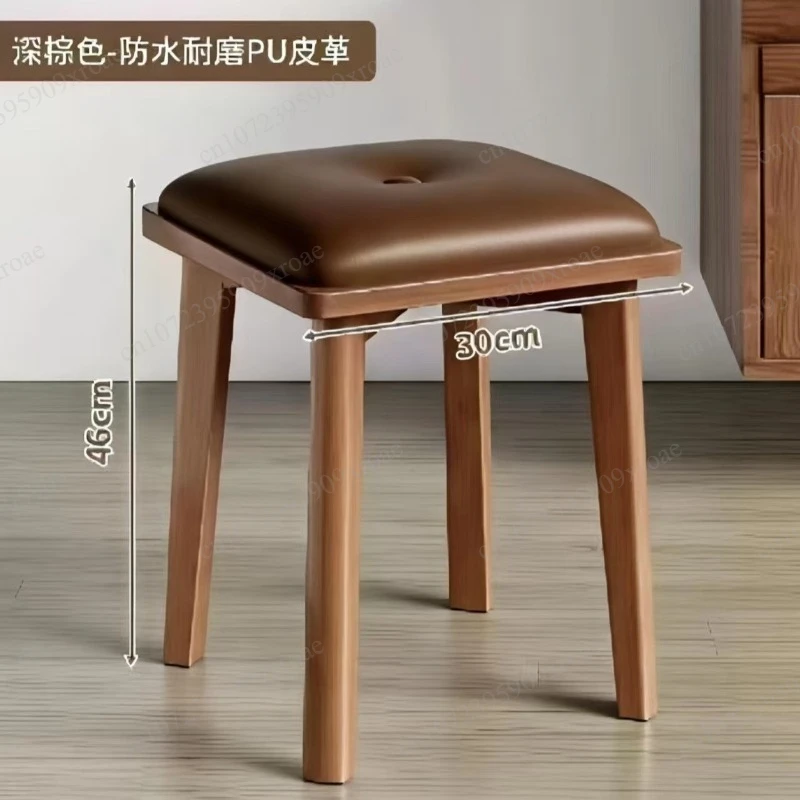 Solid wood dining chair household modern simple dining stool living room stackable soft bag stool spare bench dining
Solid wood dining chair household modern simple dining stool living room stackable soft bag stool spare bench dining