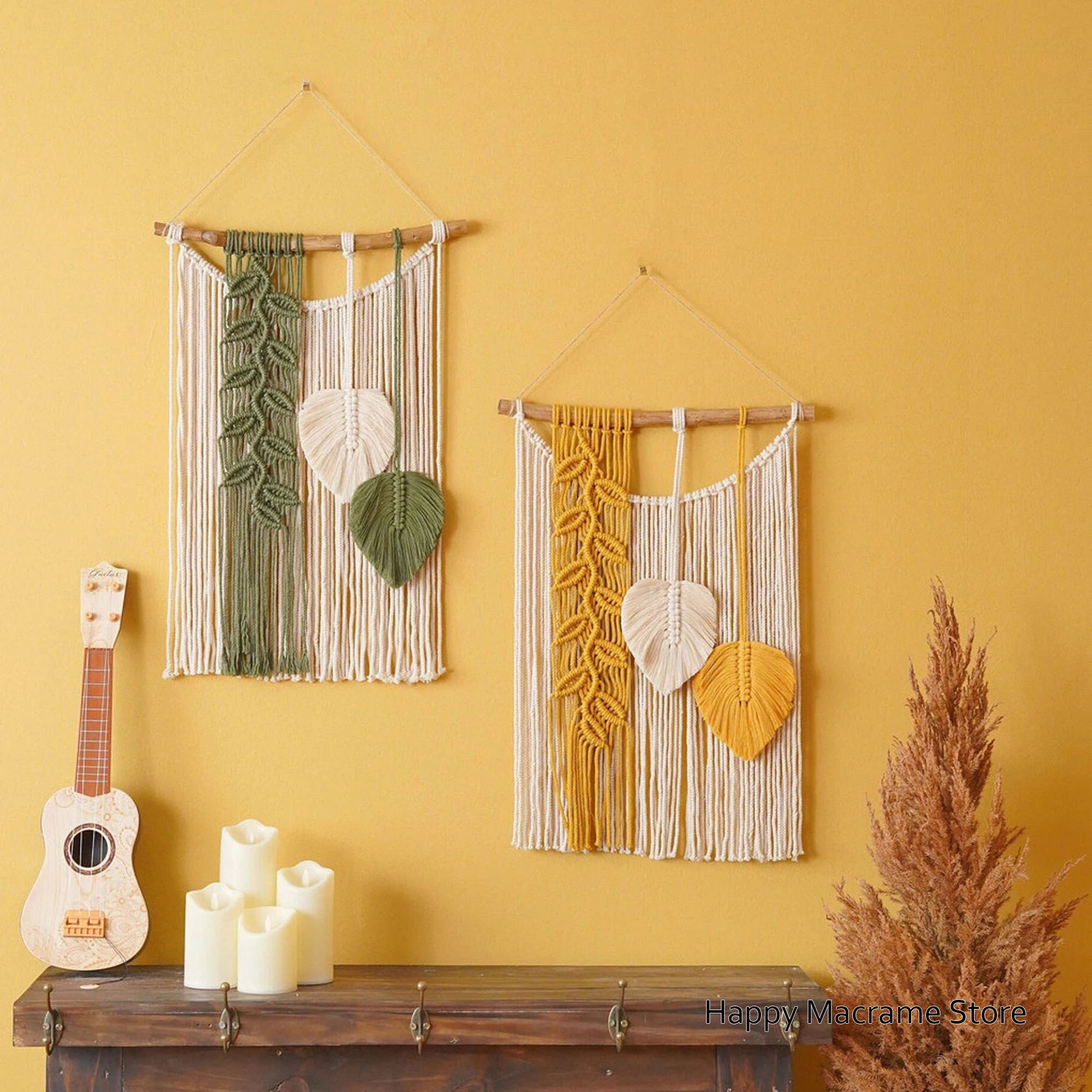 Boho Macrame Leaves Wall Art Tapestry Wall Decor Home Art Tropical Decor Macrame Nordic Tassel Apartment Dorm Room Decoration
Boho Macrame Leaves Wall Art Tapestry Wall Decor Home Art Tropical Decor Macrame Nordic Tassel Apartment Dorm Room Decoration