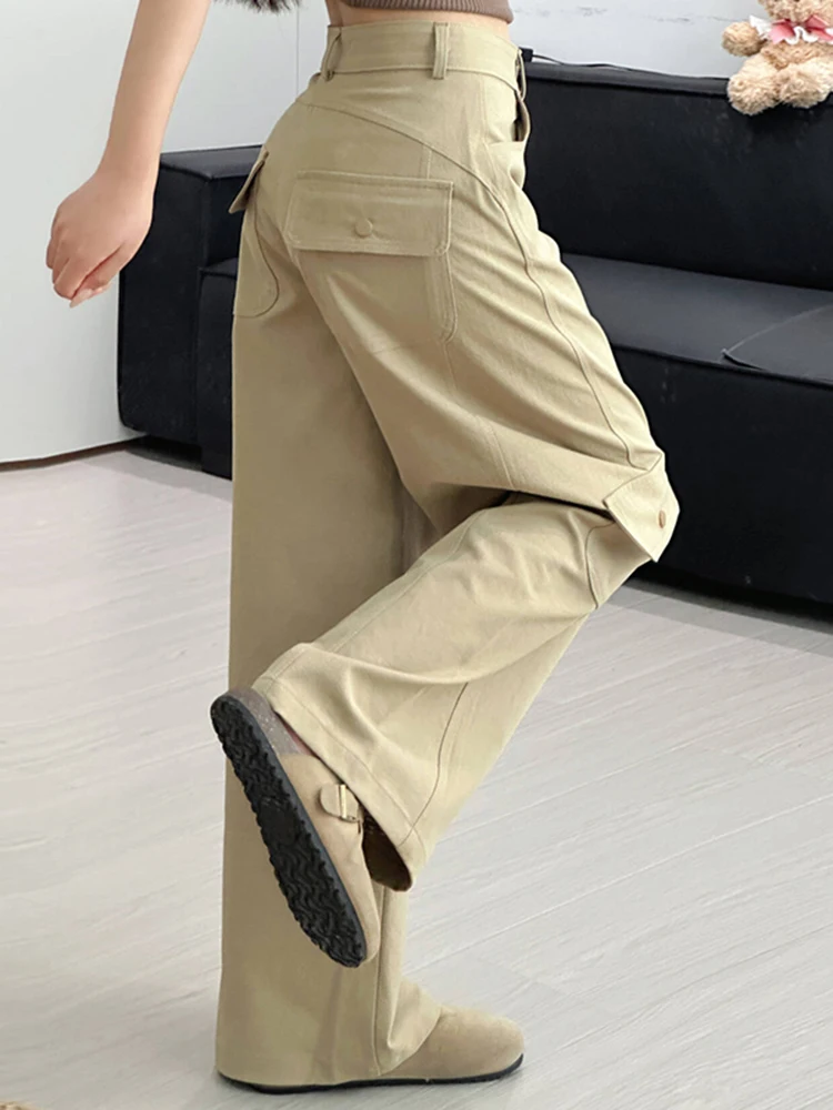 High Waist Wide Leg Pants Women's Casual Khaki Color Multi ket Loose Slimming Long Trousers Autumn Winter New Sle Ci Walk
High Waist Wide Leg Pants Women's Casual Khaki Color Multi ket Loose Slimming Long Trousers Autumn Winter New Sle Ci Walk