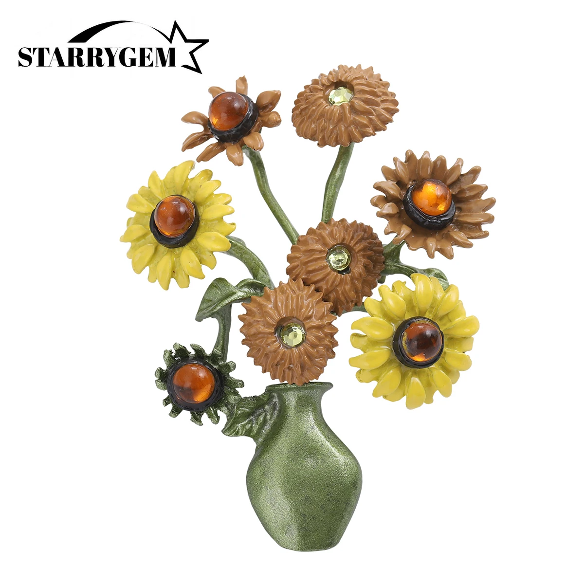 Enamel Flower Brooches for Women Unisex Van Gogh Sunflower Vase Pins Office Gifts Party Birthday Collect Ornaments Accessories
Enamel Flower Brooches for Women Unisex Van Gogh Sunflower Vase Pins Office Gifts Party Birthday Collect Ornaments Accessories