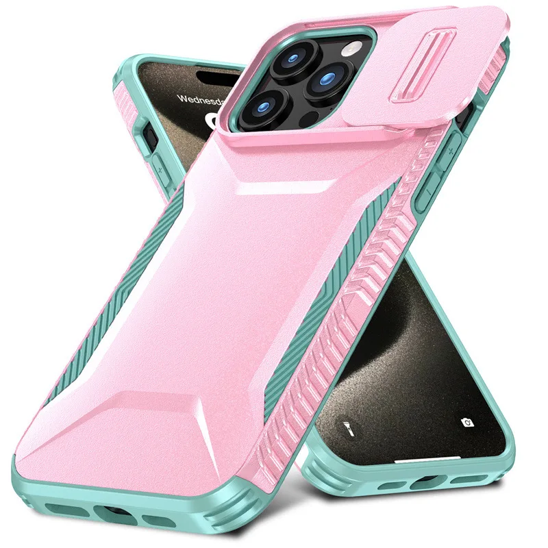 Для Iphone 16, 15, 14, 13, 12, 11 Pro Max Plus, чехол для телефона, раздвижной чехол из ТПУ + ПК, противоударный защитный чехол с защитой от отпечатков пальцев 
Для Iphone 16, 15, 14, 13, 12, 11 Pro Max Plus, чехол для телефона, раздвижной чехол из ТПУ + ПК, противоударный защитный чехол с защитой от отпечатков пальцев