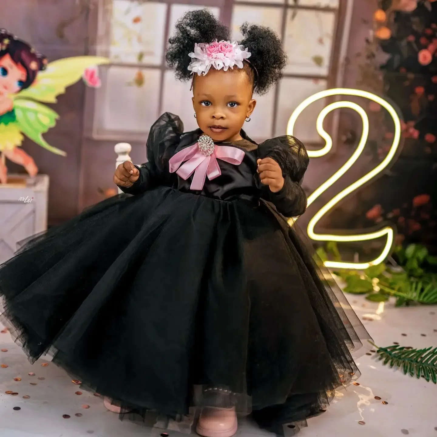 Customized Black Tulle Girls Birthday Party Dress Pink Bow Flower Girl Dresses Little Queens Pageant Ball Gown for Photoshoot
Customized Black Tulle Girls Birthday Party Dress Pink Bow Flower Girl Dresses Little Queens Pageant Ball Gown for Photoshoot