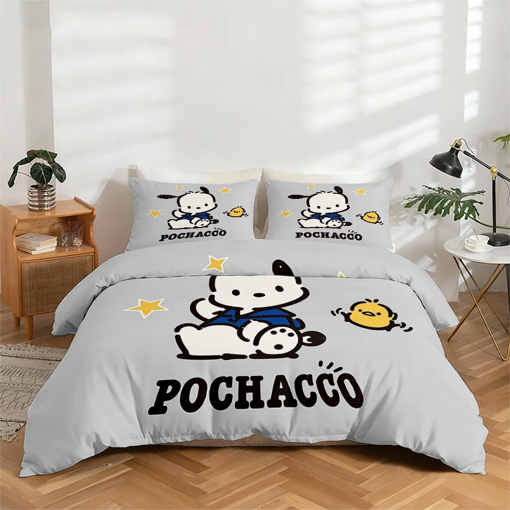 3-Piece High-Definition Digital Print Bedding Set, Large Floral Pattern Quilt Cover Set with Pochita Design, Includes 1 Quilt Cover + 2 Pillowcases, Suitable for Bedroom, Guest Room, Home Decoration, Polyester Fiber Quilt Cover + Pillowcases, Ultra-Soft B
3-Piece High-Definition Digital Print Bedding Set, Large Floral Pattern Quilt Cover Set with Pochita Design, Includes 1 Quilt Cover + 2 Pillowcases, Suitable for Bedroom, Guest Room, Home Decoration, Polyester Fiber Quilt Cover + Pillowcases, Ultra-Soft B