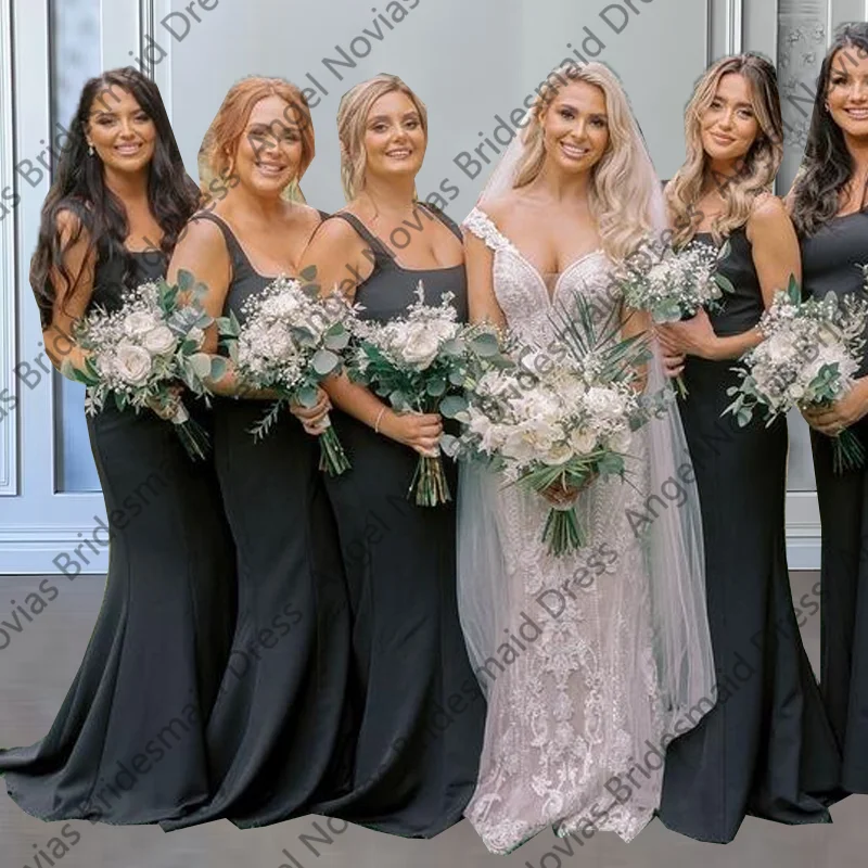 Plus Size Black Mermaid Bridesmaid Dresses 2026 Wedding Party Maid Of Honor Dress Robe Demoiselle d'honneur De Mariage
Plus Size Black Mermaid Bridesmaid Dresses 2026 Wedding Party Maid Of Honor Dress Robe Demoiselle d'honneur De Mariage