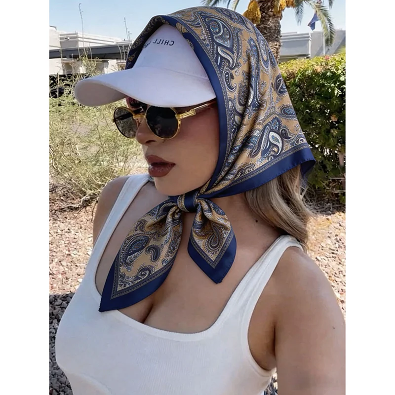 Female Scarf Luxury Hijab Square Turban Women's Print Fashion Headscarf Shawl Wraps Neckerchief Bandana Headband Windproof Handk
Female Scarf Luxury Hijab Square Turban Women's Print Fashion Headscarf Shawl Wraps Neckerchief Bandana Headband Windproof Handk