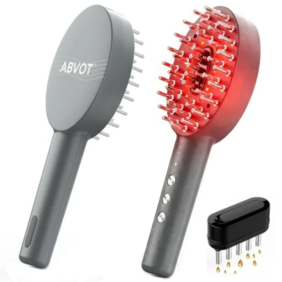 3-in-1 Electric Scalp Massager Brush Vibrating Comb with Hair Oil Applicator for Scalp Face Body Relaxation Portable Grey Massa
3-in-1 Electric Scalp Massager Brush Vibrating Comb with Hair Oil Applicator for Scalp Face Body Relaxation Portable Grey Massa