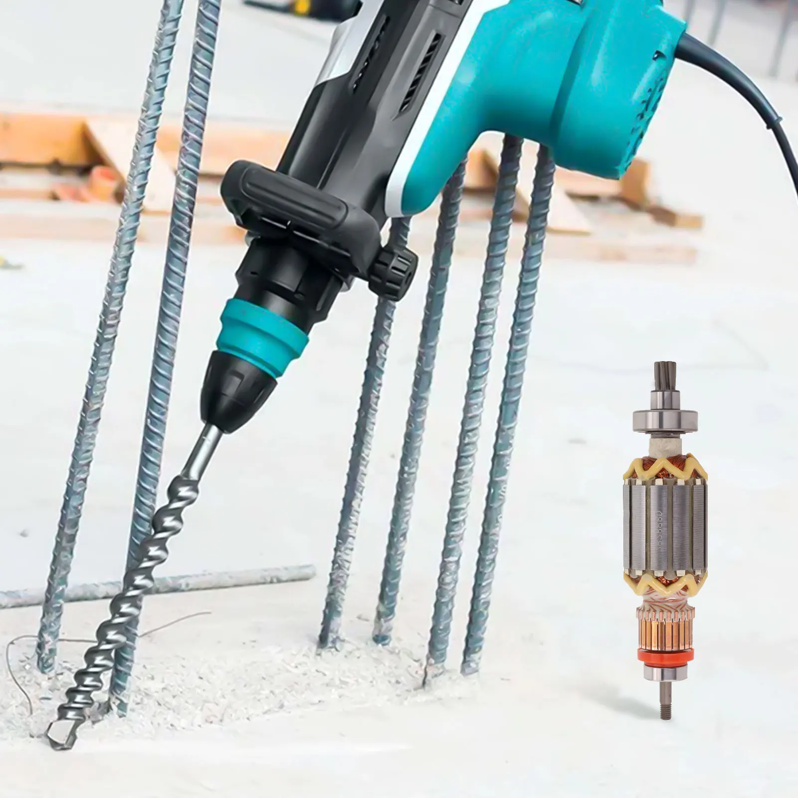 Hammer Rotor Replacement Electric Hammer Part Metal Rotor Rotor Armature Rotor For Hammer For Construction Rotor Replacement
Hammer Rotor Replacement Electric Hammer Part Metal Rotor Rotor Armature Rotor For Hammer For Construction Rotor Replacement