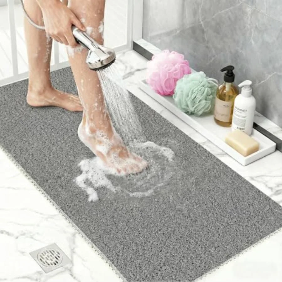 PVC Loofah Shower Mat, Soft Textured Non Slip Bath Mats for Inside Shower, Shower Mats with Drain, Washable, Quick Drying Bath
PVC Loofah Shower Mat, Soft Textured Non Slip Bath Mats for Inside Shower, Shower Mats with Drain, Washable, Quick Drying Bath