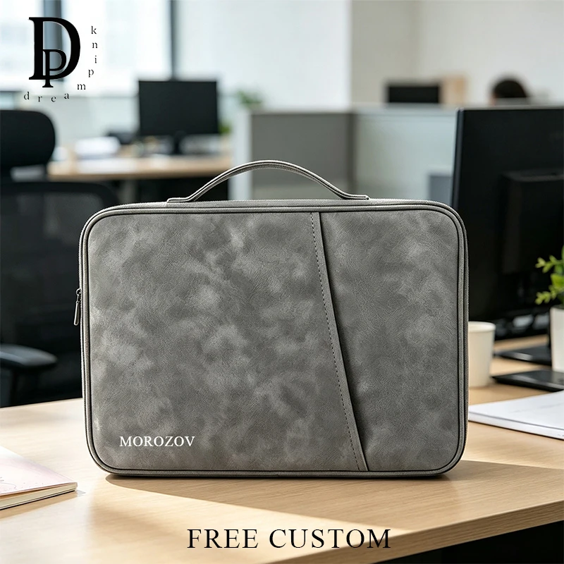 Custom Name Business Portable Briefcase PU Leather Waterproof Large Capacity Laptop Bag Personalized Man Luxury Simple Handbag
Custom Name Business Portable Briefcase PU Leather Waterproof Large Capacity Laptop Bag Personalized Man Luxury Simple Handbag
