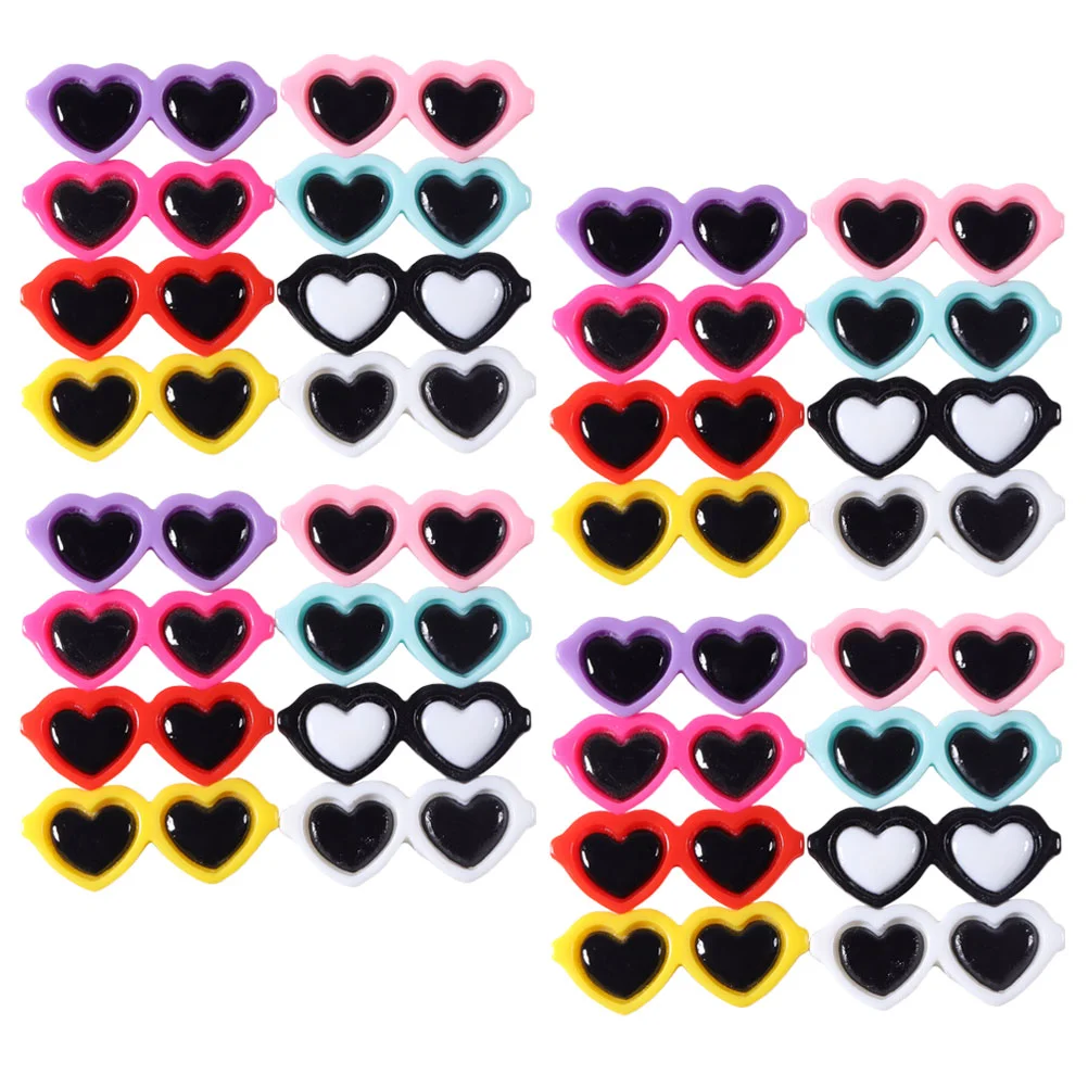 50 Pcs Heart Sunglasses Materials Resin Charms Phone Case Decor Accessories Mini naments Craft Projects Wear Resistant
50 Pcs Heart Sunglasses Materials Resin Charms Phone Case Decor Accessories Mini naments Craft Projects Wear Resistant