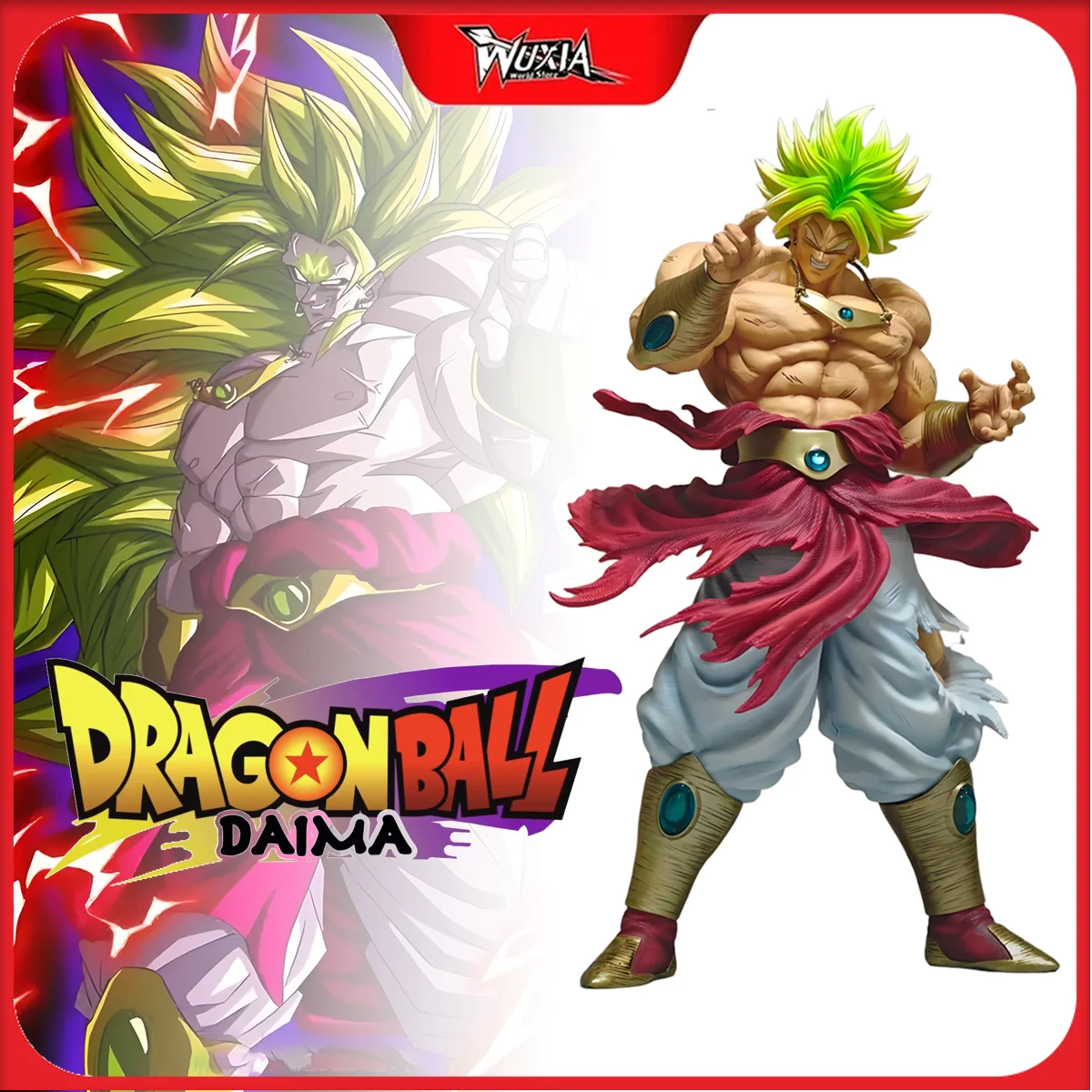 50cm JT Broli Model Dragon Ball Anime Figure Two-dimensional Element Collectible Model Desktop Ornament Decorations Toy for Fans
50cm JT Broli Model Dragon Ball Anime Figure Two-dimensional Element Collectible Model Desktop Ornament Decorations Toy for Fans