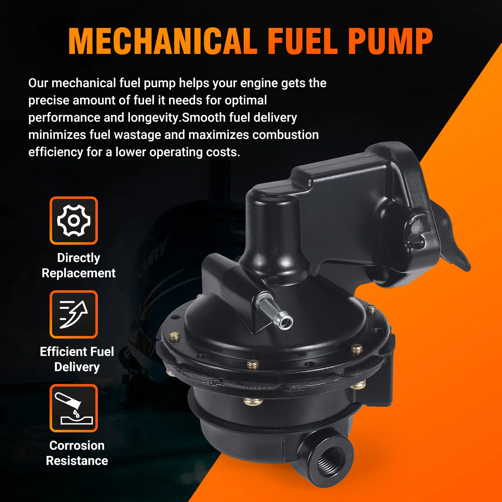 Mechanical Fuel Pump 40 GPH For Volvo Penta Marine Mercruiser OMC 305 350 400 5.0L 5.7L 6.6L V8 Engine OE 981650 3853792 3855276
Mechanical Fuel Pump 40 GPH For Volvo Penta Marine Mercruiser OMC 305 350 400 5.0L 5.7L 6.6L V8 Engine OE 981650 3853792 3855276