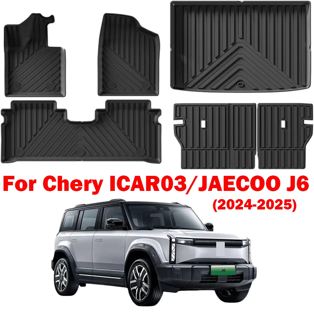For Chery ICAR03 JAECOO J6 2025-2023 Floor Mats Trunk Mat with Backrest Mat Cover TPE Waterproof Foot Liner FOR GAS LHD & RHD
For Chery ICAR03 JAECOO J6 2025-2023 Floor Mats Trunk Mat with Backrest Mat Cover TPE Waterproof Foot Liner FOR GAS LHD & RHD