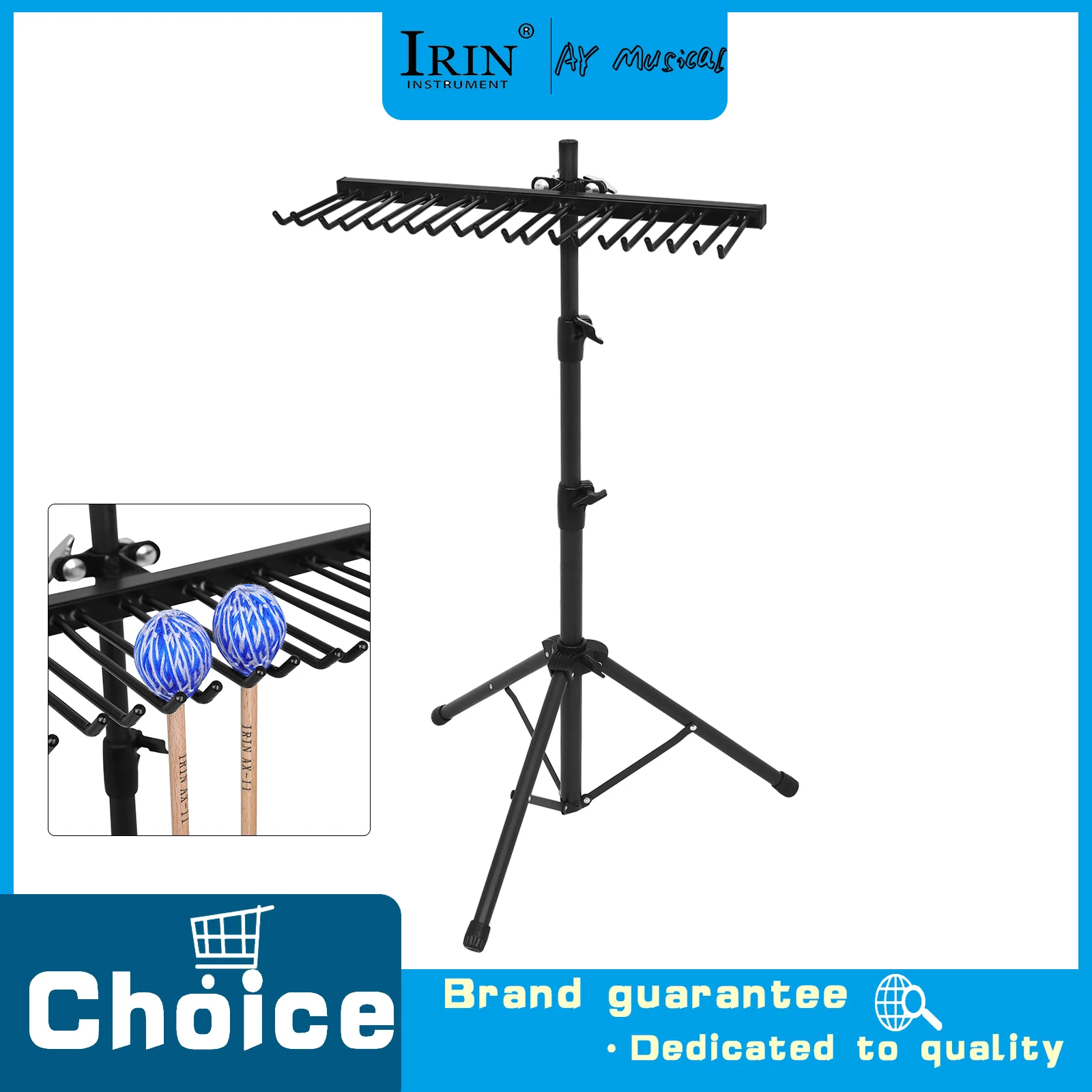 IN-200 Drumstick Storage Rack Carbon Steel Drum Hammer Stand Universal Drumstick Holder for Percussion Instrument Accessories
IN-200 Drumstick Storage Rack Carbon Steel Drum Hammer Stand Universal Drumstick Holder for Percussion Instrument Accessories