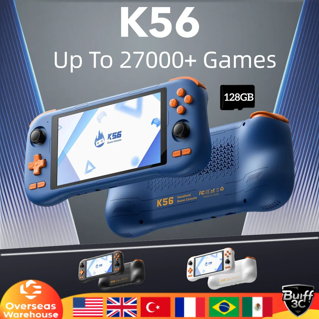 KINHANK K56 Handheld Game Console 5.5'' Touch Screen 50 Emulators for PS1/PSP/DC/SS 5000mAh WIFI5 Android 14 Retro Game Player
KINHANK K56 Handheld Game Console 5.5'' Touch Screen 50 Emulators for PS1/PSP/DC/SS 5000mAh WIFI5 Android 14 Retro Game Player