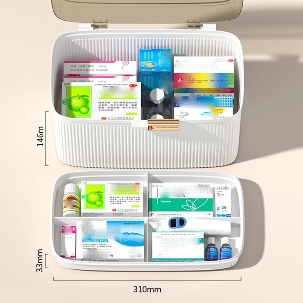 ABWZ-1 Piece Portable First Aid Storage Box Clear 2 Tiers Storage Box Big Capacity Emergency
ABWZ-1 Piece Portable First Aid Storage Box Clear 2 Tiers Storage Box Big Capacity Emergency