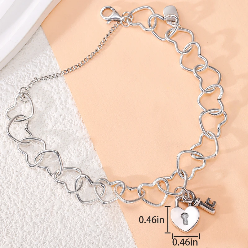Genuine 925 sterling silver Connected Hearts Charm Bracelet paired with My heart belongs to you pendant
Genuine 925 sterling silver Connected Hearts Charm Bracelet paired with My heart belongs to you pendant