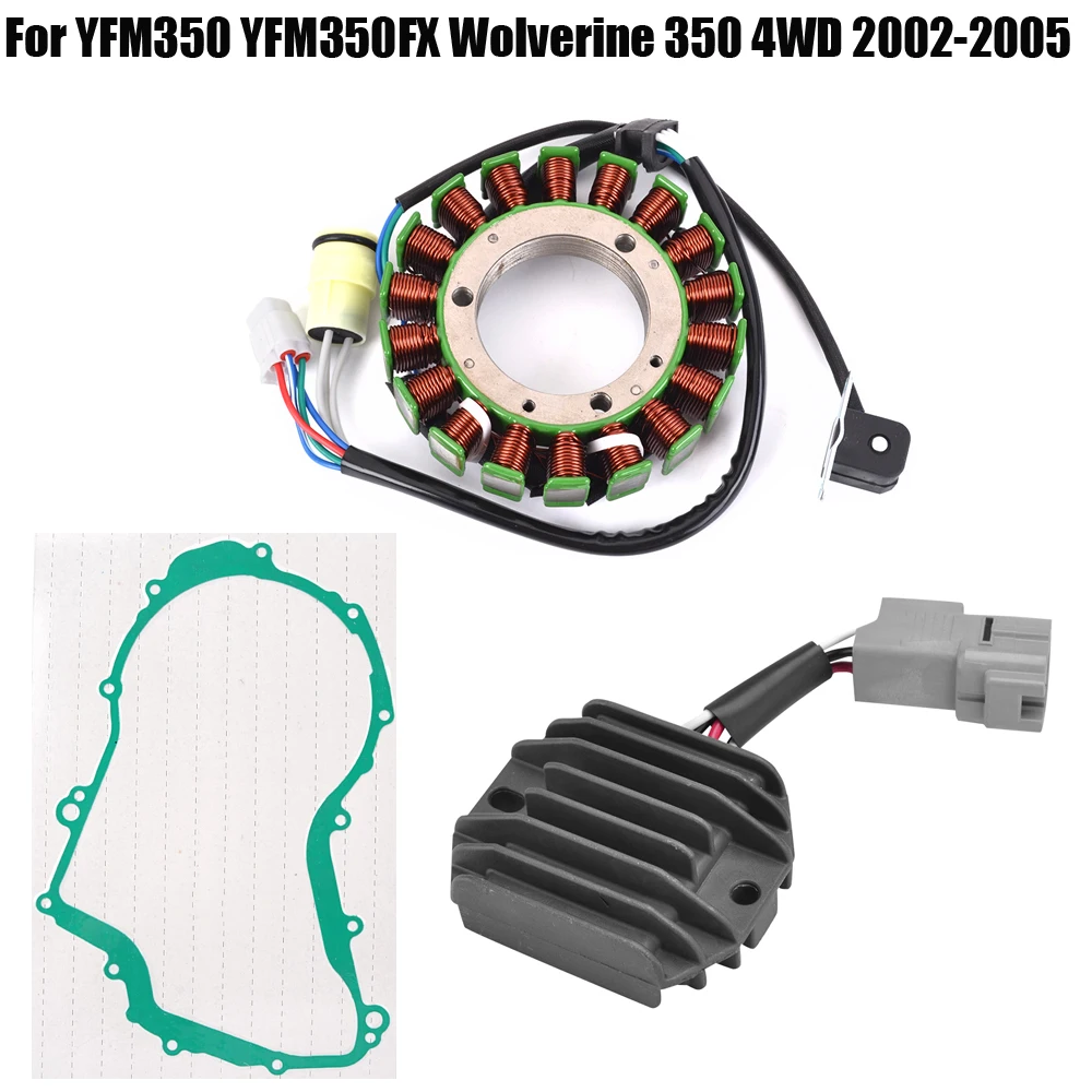 Stator Coil Gasket Regulator Rectifier For Yamaha YFM350 YFM350FX Wolverine 350 4WD 2002 2003 2004 2005
Stator Coil Gasket Regulator Rectifier For Yamaha YFM350 YFM350FX Wolverine 350 4WD 2002 2003 2004 2005