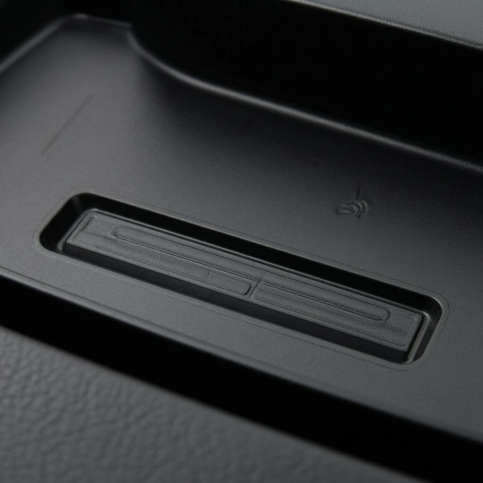 Black Dashboard Storage Box Curved Front Guard Behind Steering Wheel Storage Box Single Compartment Tray Raised Side Walls
Black Dashboard Storage Box Curved Front Guard Behind Steering Wheel Storage Box Single Compartment Tray Raised Side Walls