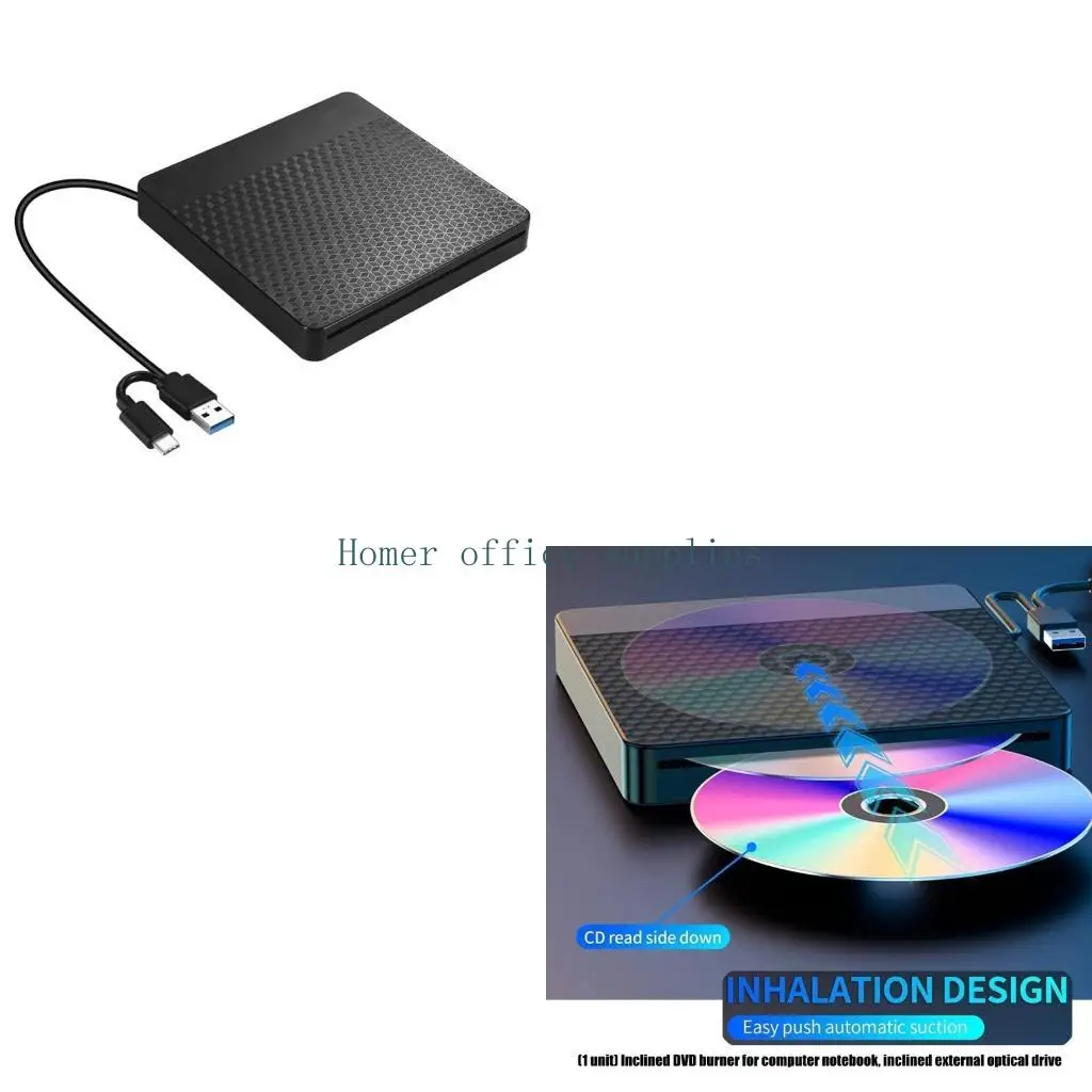K43B Slot Loading DVDs CDs Burners External Opticals Drive Plugs and Play with Wide Compatibility for Multiple Media Formats
K43B Slot Loading DVDs CDs Burners External Opticals Drive Plugs and Play with Wide Compatibility for Multiple Media Formats