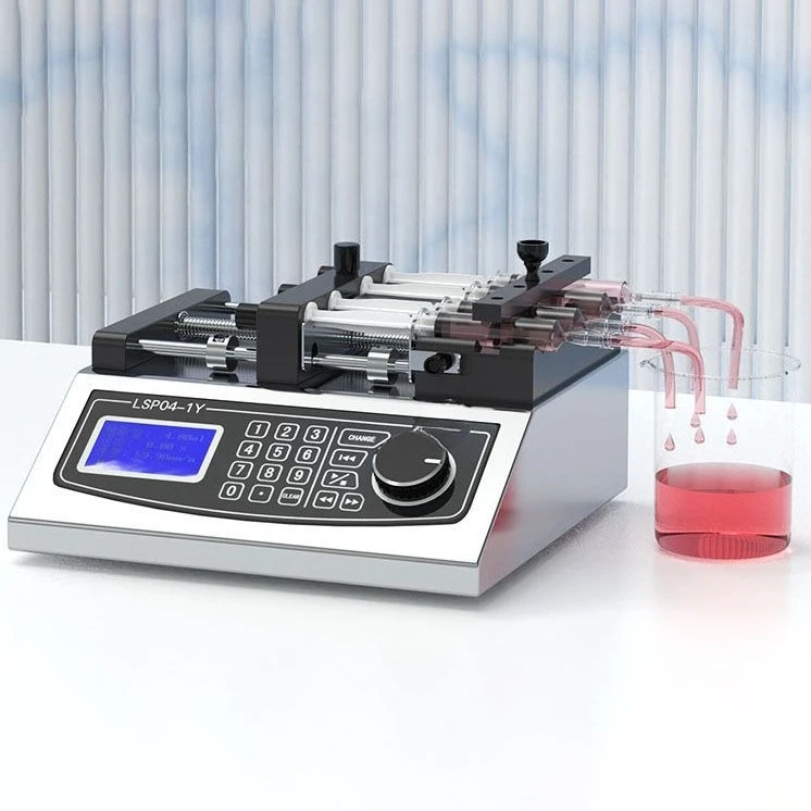 LSP04 Four-Channel Laboratory Syringe Pump 10uL-25mL Sampler Synchronous Extraction Perfusion Precision Micropump
LSP04 Four-Channel Laboratory Syringe Pump 10uL-25mL Sampler Synchronous Extraction Perfusion Precision Micropump