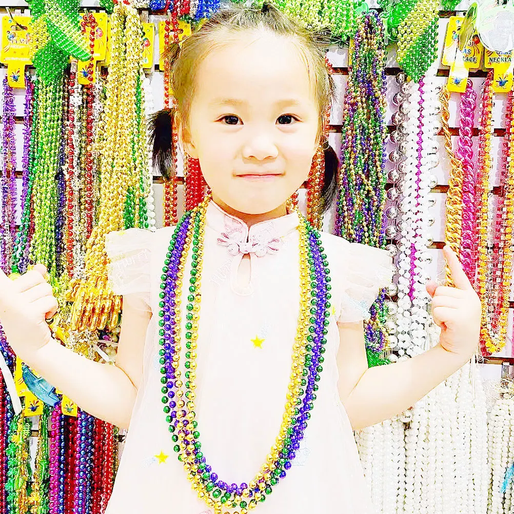 15 Pcs Party Necklace Gras Beads Colorful Bead-necklace for Beaded Jewelry Accessories Necklaces Favors 
15 Pcs Party Necklace Gras Beads Colorful Bead-necklace for Beaded Jewelry Accessories Necklaces Favors
