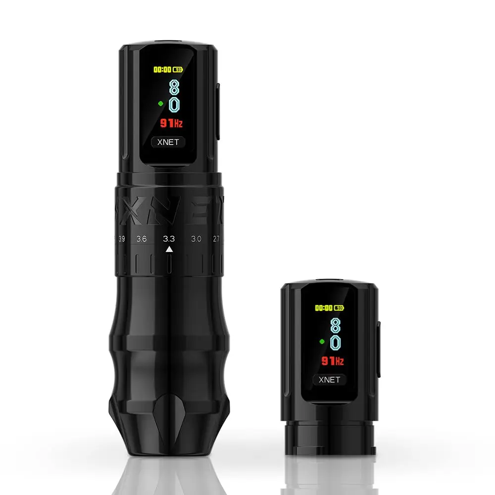Adjustable Stroke Wireless Tattoo Pen with 2400mAh Battery Coreless Motor Color Display for Professional Artists
Adjustable Stroke Wireless Tattoo Pen with 2400mAh Battery Coreless Motor Color Display for Professional Artists