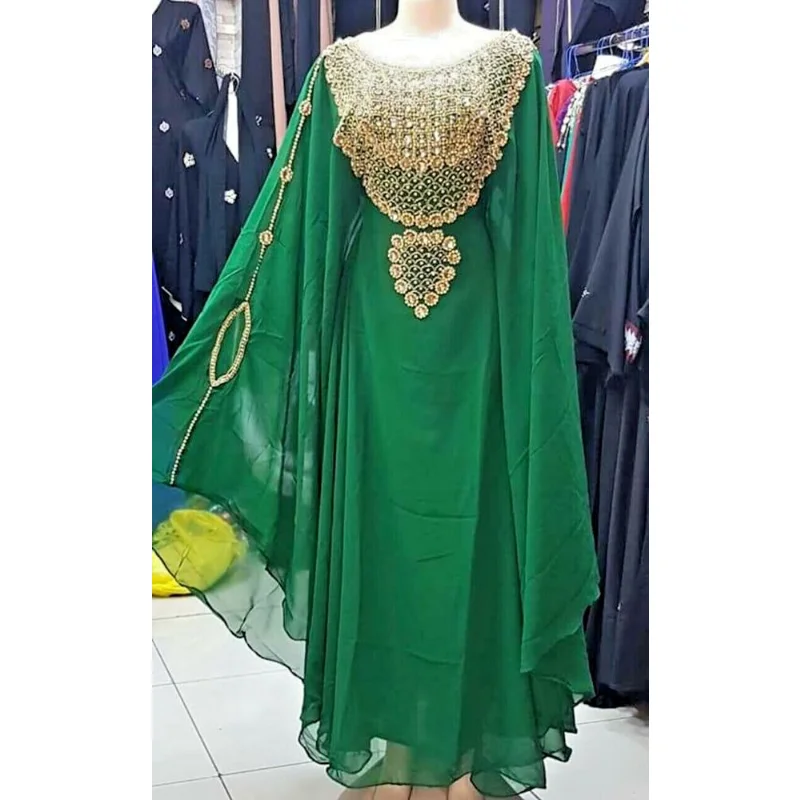Dress with Moroccan Embroidery Dubai Muslim Clothing European and American Fashion Trends
Dress with Moroccan Embroidery Dubai Muslim Clothing European and American Fashion Trends