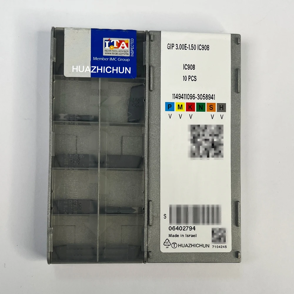 HUAZHICHUN 10pcs GIP 3.00E-1.50 IC908 Grooving turning tools for Aluminum Copper aluminum tools carbide wood turning tools CNC
HUAZHICHUN 10pcs GIP 3.00E-1.50 IC908 Grooving turning tools for Aluminum Copper aluminum tools carbide wood turning tools CNC