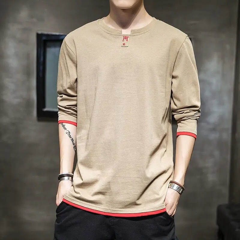 Korean Autumn 2024 Men's New Spliced Pullover O-Neck Printed Letter Fashion Solid Color Loose Versatile Casual Long Sleeve Tops
Korean Autumn 2024 Men's New Spliced Pullover O-Neck Printed Letter Fashion Solid Color Loose Versatile Casual Long Sleeve Tops