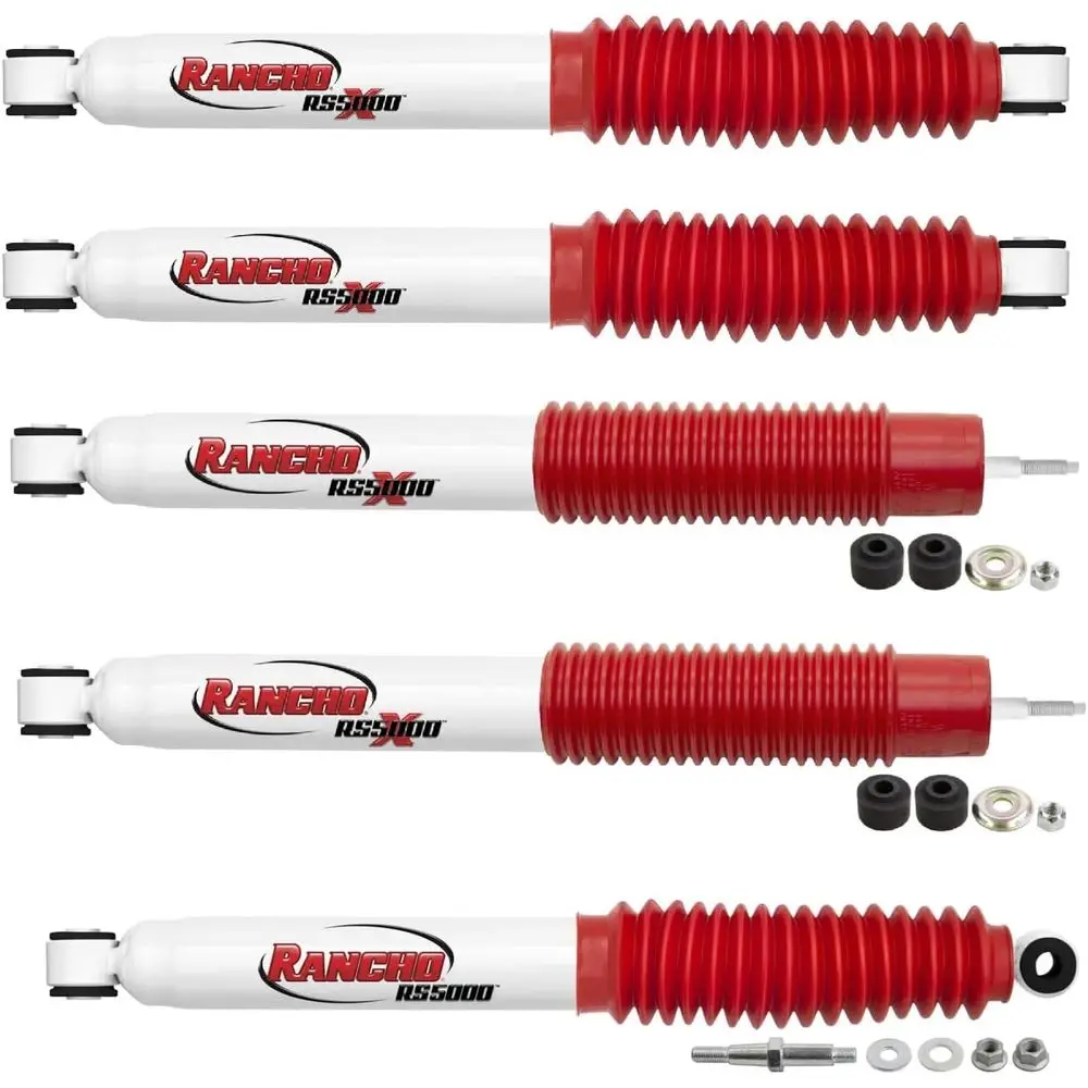 Front & Rear Shocks and Steering Damper for 2001-2010 2500 HD Trucks with Front Sway Bar, 0” Lift - Enhanced Handling & Performa
Front & Rear Shocks and Steering Damper for 2001-2010 2500 HD Trucks with Front Sway Bar, 0” Lift - Enhanced Handling & Performa