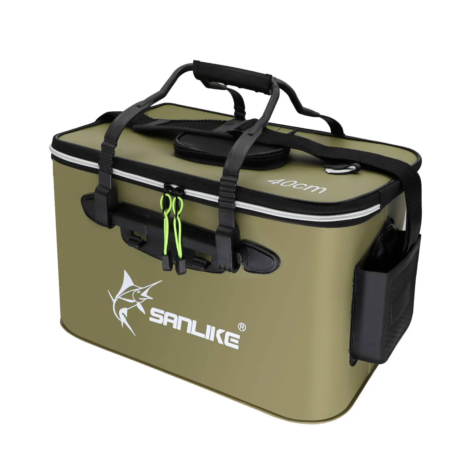 40cm, 50cm dark green fish box, EVA waterproof fish bucket, water container for outdoor activities, live fish bucket for fishing
40cm, 50cm dark green fish box, EVA waterproof fish bucket, water container for outdoor activities, live fish bucket for fishing