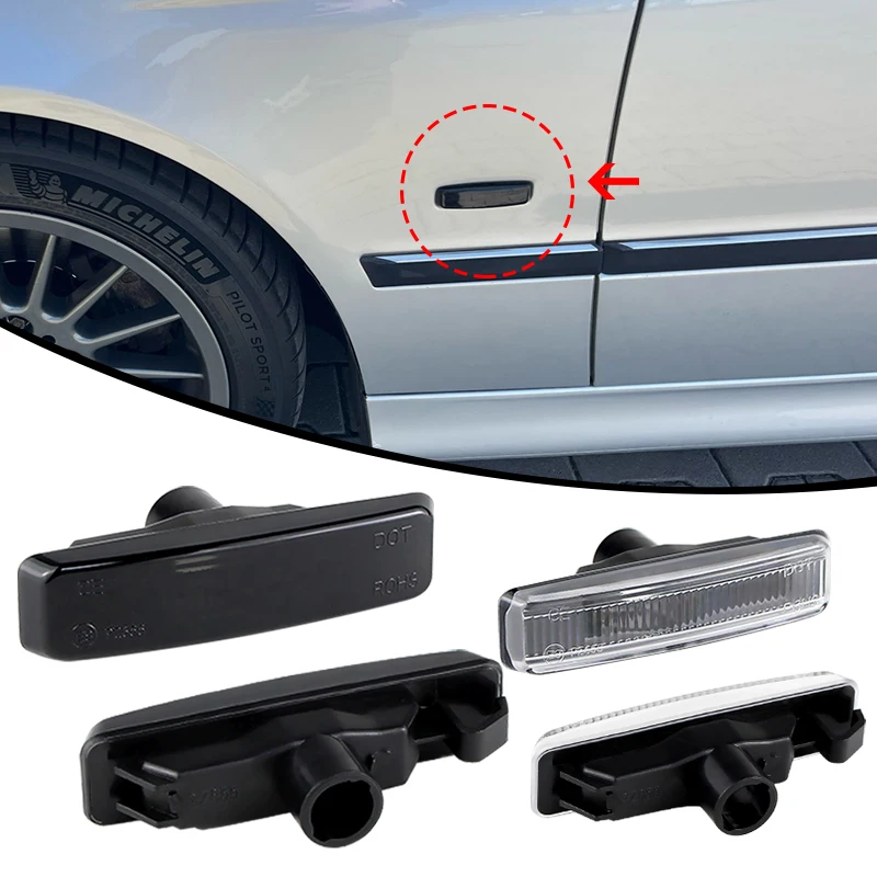 2Pcs Smoke Fender Side Marker Lights Housing Cover Shell Car Accessories for 1997-2003 BMW E39 525i 528i 530i 540i
2Pcs Smoke Fender Side Marker Lights Housing Cover Shell Car Accessories for 1997-2003 BMW E39 525i 528i 530i 540i