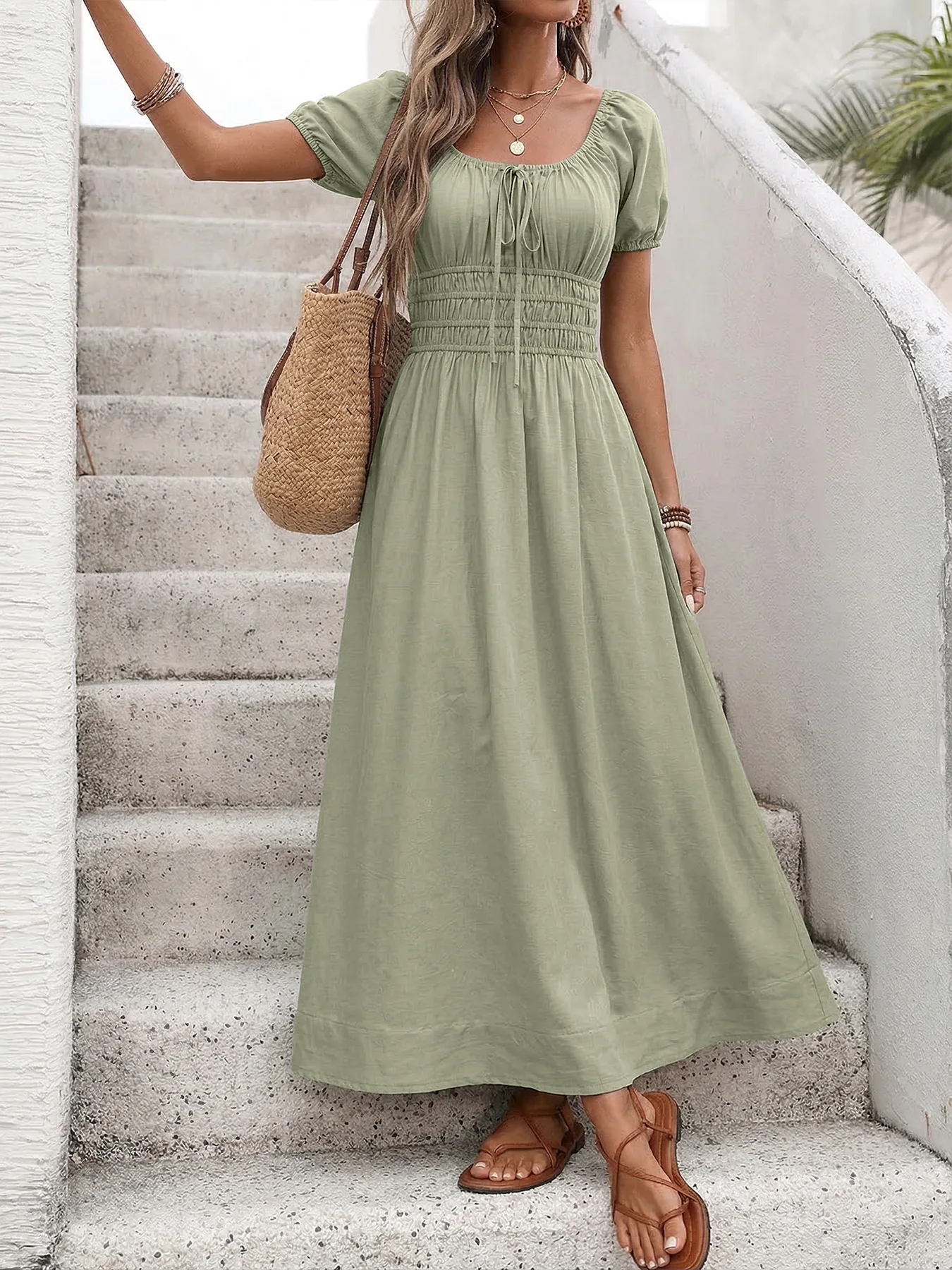 2026 Summer Women's Beach Square Collar Striped Tassel Woman's Casual Long Dresses BMWD26010
2026 Summer Women's Beach Square Collar Striped Tassel Woman's Casual Long Dresses BMWD26010