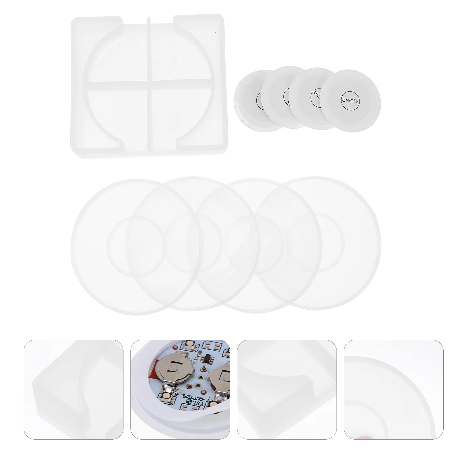 Silicone Coaster Mold CD Disc Craft Luminous DIY Coaster Making Flexible Durable Practical Easy Clean Home Use Jewelry
Silicone Coaster Mold CD Disc Craft Luminous DIY Coaster Making Flexible Durable Practical Easy Clean Home Use Jewelry