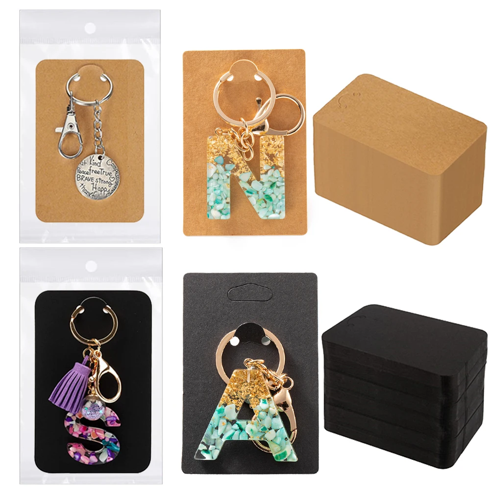 100pcs Keychain Display Packaging Paper Keyring Hang Cards And Self-Seal Bags For Diy Jewelry Making Supplies Small Businesses
100pcs Keychain Display Packaging Paper Keyring Hang Cards And Self-Seal Bags For Diy Jewelry Making Supplies Small Businesses