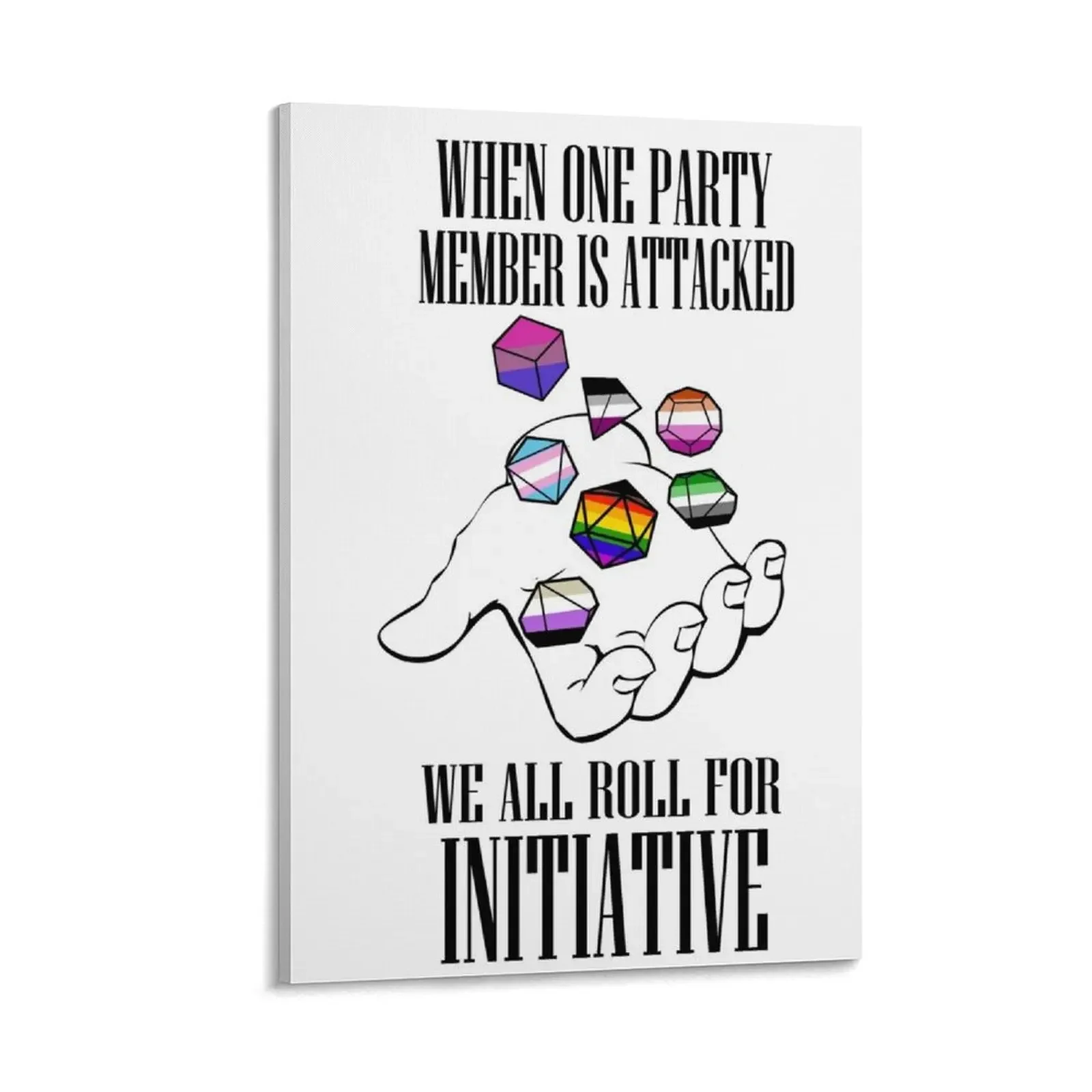 Roll for Initiative! Pride ver. 1 Canvas Painting cute room decor korean room decor accessories for home decor 
Roll for Initiative! Pride ver. 1 Canvas Painting cute room decor korean room decor accessories for home decor
