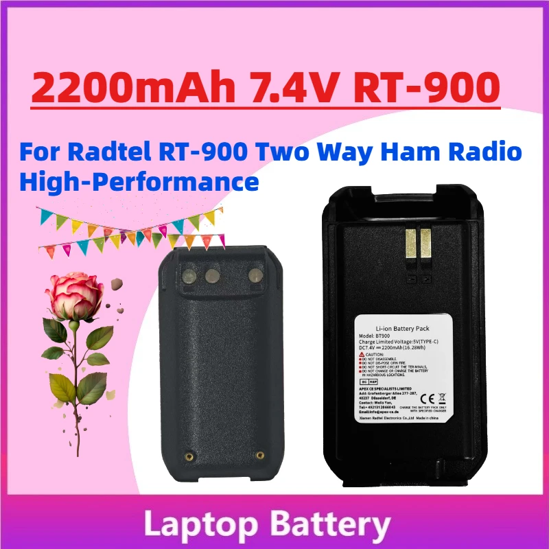 Fast Shipping New 2200mAh 7.4V RT-900 Walkie Talkie Li-ion Battery Pack for Radtel RT-900 Two Way Ham Radio High-Performance
Fast Shipping New 2200mAh 7.4V RT-900 Walkie Talkie Li-ion Battery Pack for Radtel RT-900 Two Way Ham Radio High-Performance