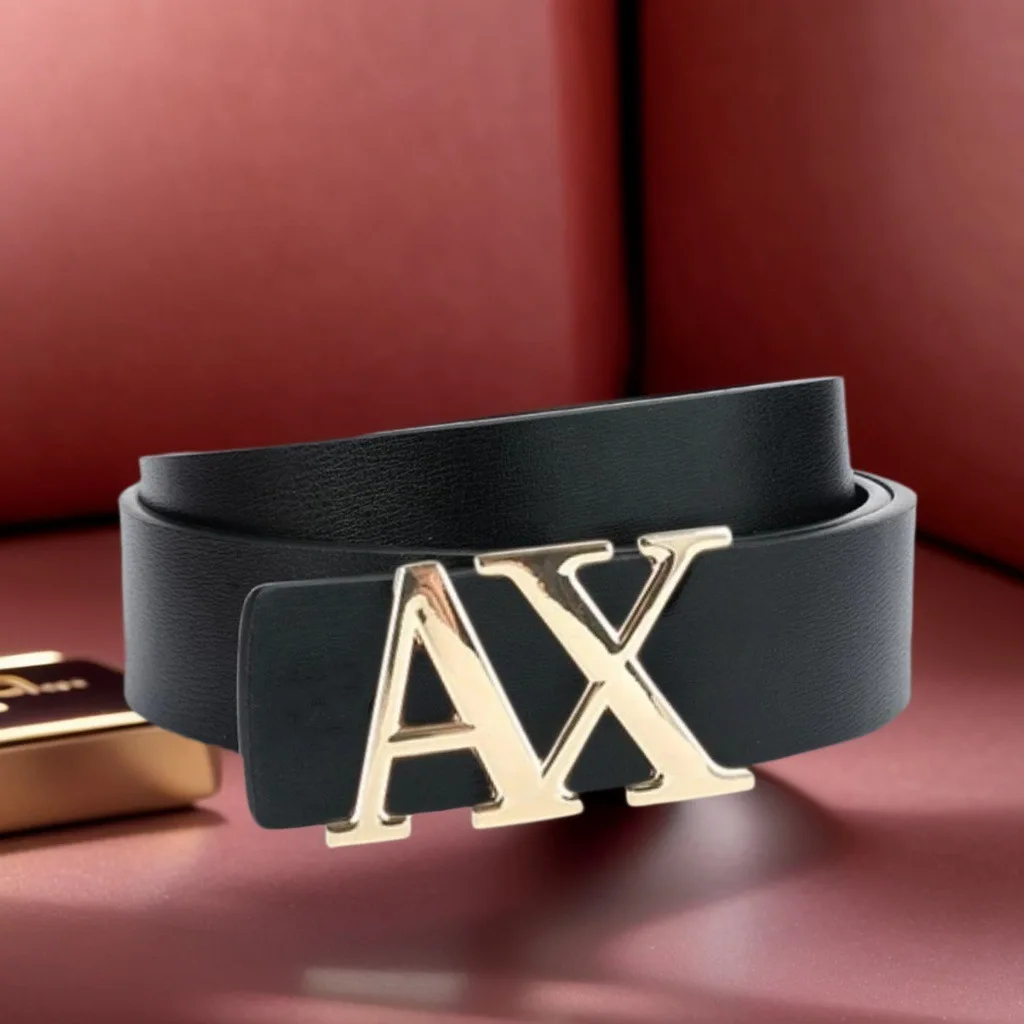 2026 New Cross-border Men's Belt Letter AX Buckle Waistband 3.3cm Fashionable Pattern Simple Versatile Belt
2026 New Cross-border Men's Belt Letter AX Buckle Waistband 3.3cm Fashionable Pattern Simple Versatile Belt