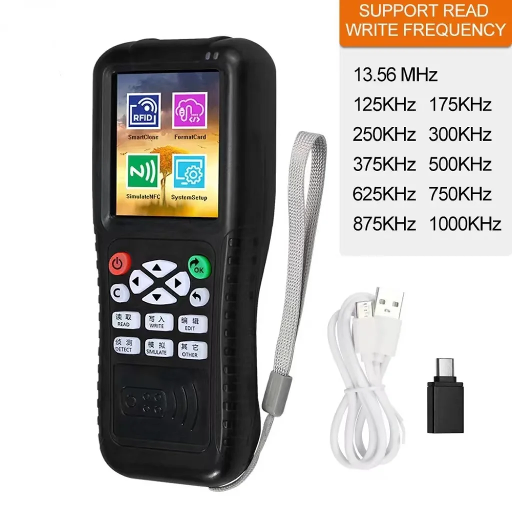 RFID Duplicator USB UID Rewritable 13.56 IC/ID Card Reader Writer Cloner 125KHz T5577 Programmer Copier Multi Frequency Key fob