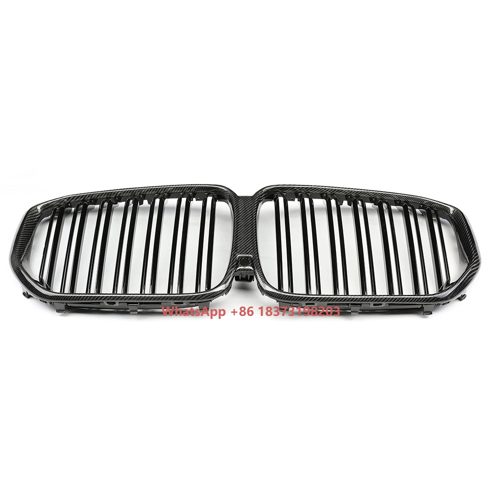 ABS+Carbon Fiber Double Slats Gloss Black Front Bumper Self Healing Grill for X5 G05 X5M F95 2019+
ABS+Carbon Fiber Double Slats Gloss Black Front Bumper Self Healing Grill for X5 G05 X5M F95 2019+