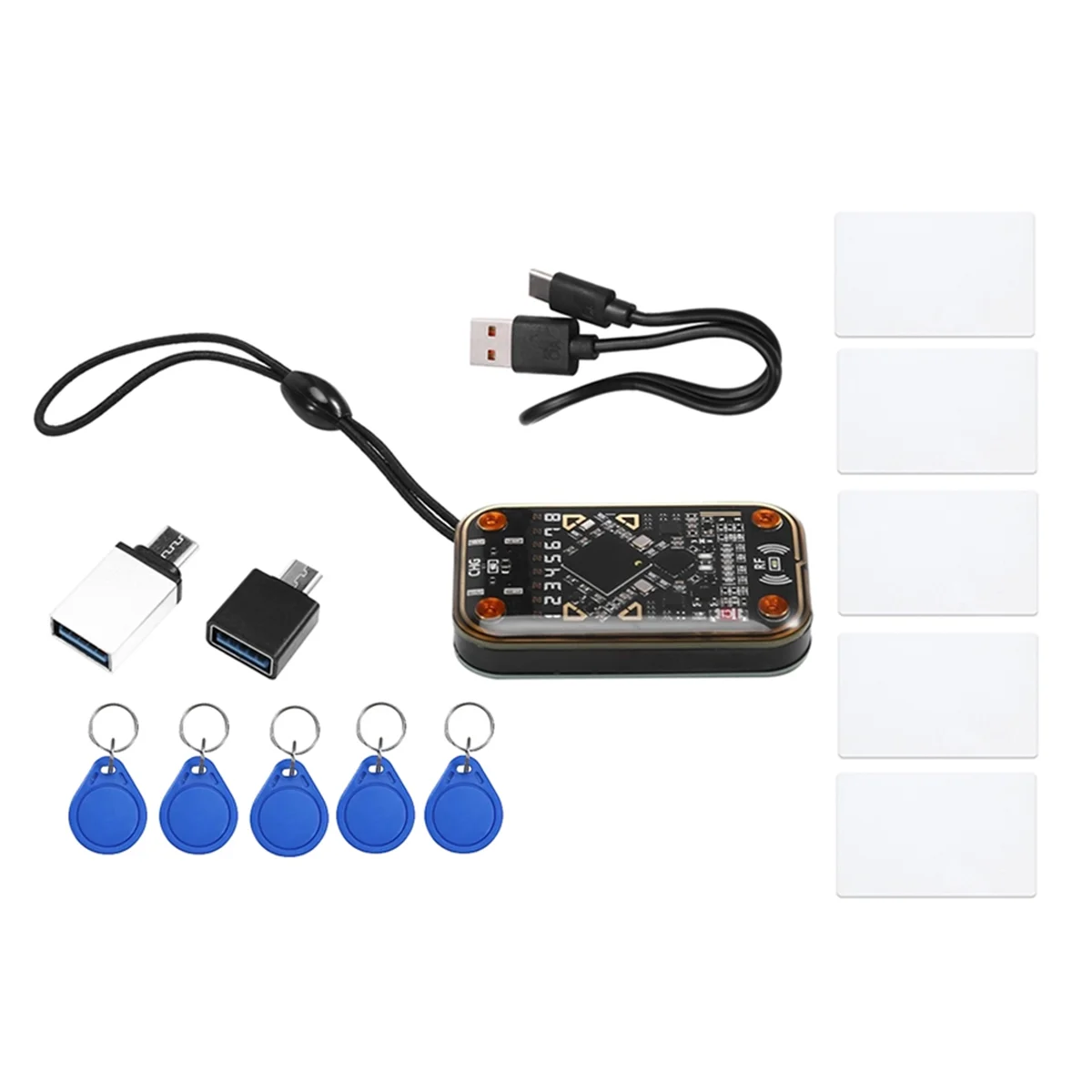 A48T RFID SmartChip Reader+5XCUID Card&Keychain Smartcard Emulator RFID Emulator ReadWriter EM125Khz IC 13.56Mhz Badge Decode
A48T RFID SmartChip Reader+5XCUID Card&Keychain Smartcard Emulator RFID Emulator ReadWriter EM125Khz IC 13.56Mhz Badge Decode