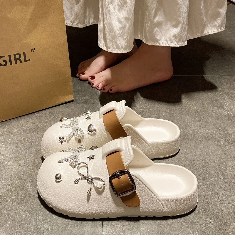 Sweet Womens Shoes Exquisite Baotou Mueller Slippers for Woman Comfortable Vacation Casual Shoes Designer Shoes Zapatos De Mujer
Sweet Womens Shoes Exquisite Baotou Mueller Slippers for Woman Comfortable Vacation Casual Shoes Designer Shoes Zapatos De Mujer