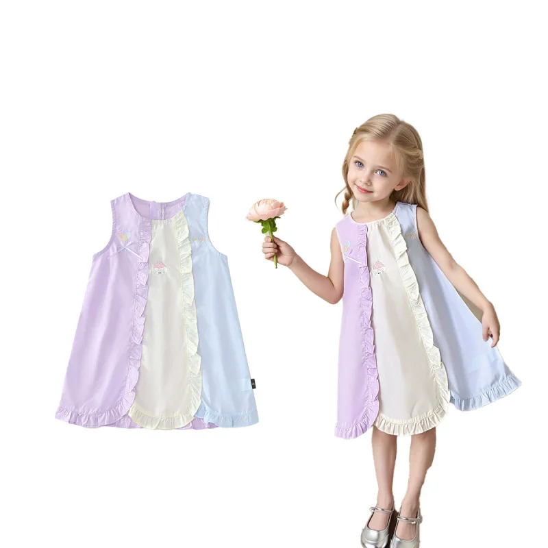Girls' Candy Color Patchwork Ruffle Dress2025New Design Color Block Princess Dress Trend
Girls' Candy Color Patchwork Ruffle Dress2025New Design Color Block Princess Dress Trend