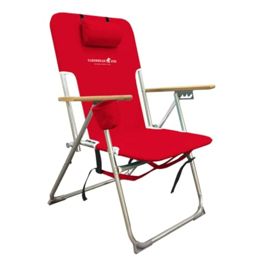 Folding Beach Chair for outdoor use, aluminum frame, black color, lightweight and portable with 4-position recline, headrest, c
Folding Beach Chair for outdoor use, aluminum frame, black color, lightweight and portable with 4-position recline, headrest, c