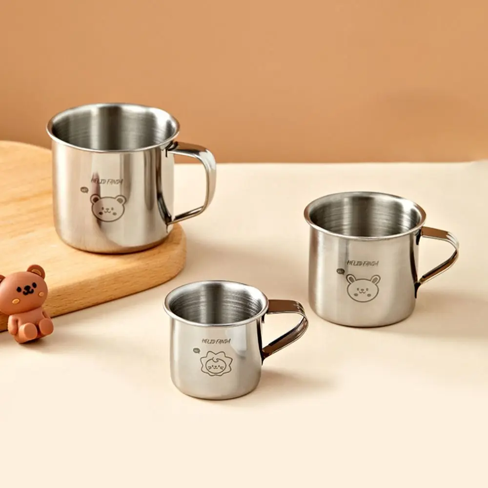 New 304 Stainless Steel Tea Milk Cup with Handle Anti Drop Kid Water Cup Outdoor Picnic Durable Baby Milk Cup
New 304 Stainless Steel Tea Milk Cup with Handle Anti Drop Kid Water Cup Outdoor Picnic Durable Baby Milk Cup