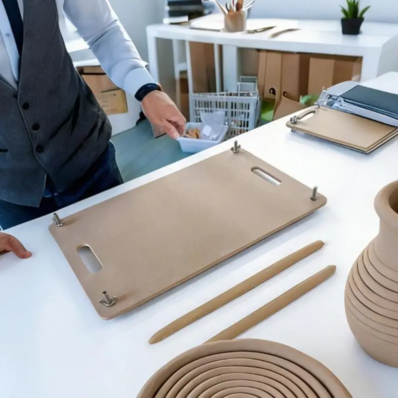 Pottery Clay Rolling Board for Clay Strips Creation Prevents Clay Adhesion Density Board for Home Art Studios 87HA
Pottery Clay Rolling Board for Clay Strips Creation Prevents Clay Adhesion Density Board for Home Art Studios 87HA