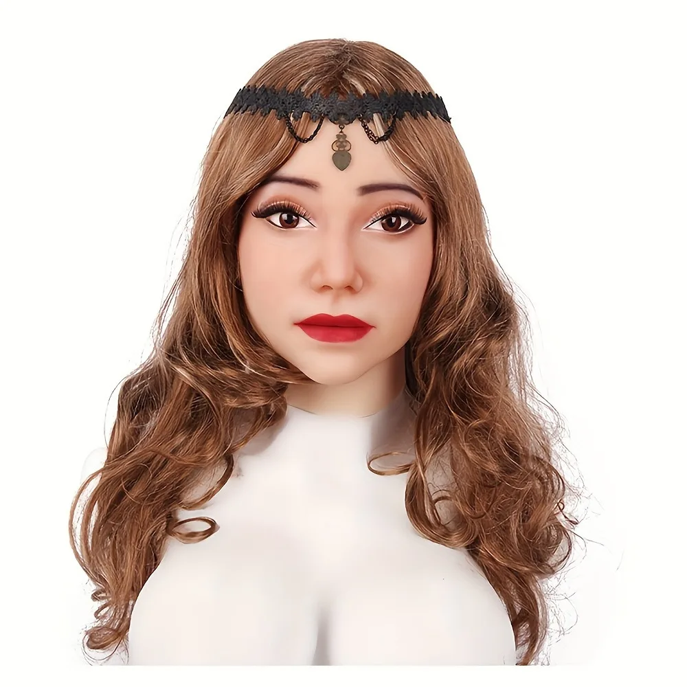 Herpinker Ball Crossdresser Silicone Mask Female Mask Headgear All-Inclusive Cosplay Simulation Men's Beauty Headgear
Herpinker Ball Crossdresser Silicone Mask Female Mask Headgear All-Inclusive Cosplay Simulation Men's Beauty Headgear