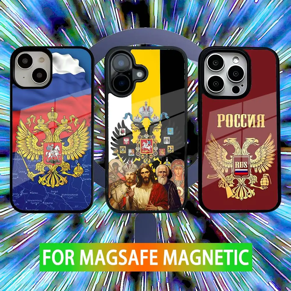 Russian Flag Poccnr Emblem Phone Case For iPhone 16,15,14,13,12,11,Pro,Max,Plus,Mini,SE New Magsafe Magnetic Wireless Charging
Russian Flag Poccnr Emblem Phone Case For iPhone 16,15,14,13,12,11,Pro,Max,Plus,Mini,SE New Magsafe Magnetic Wireless Charging
